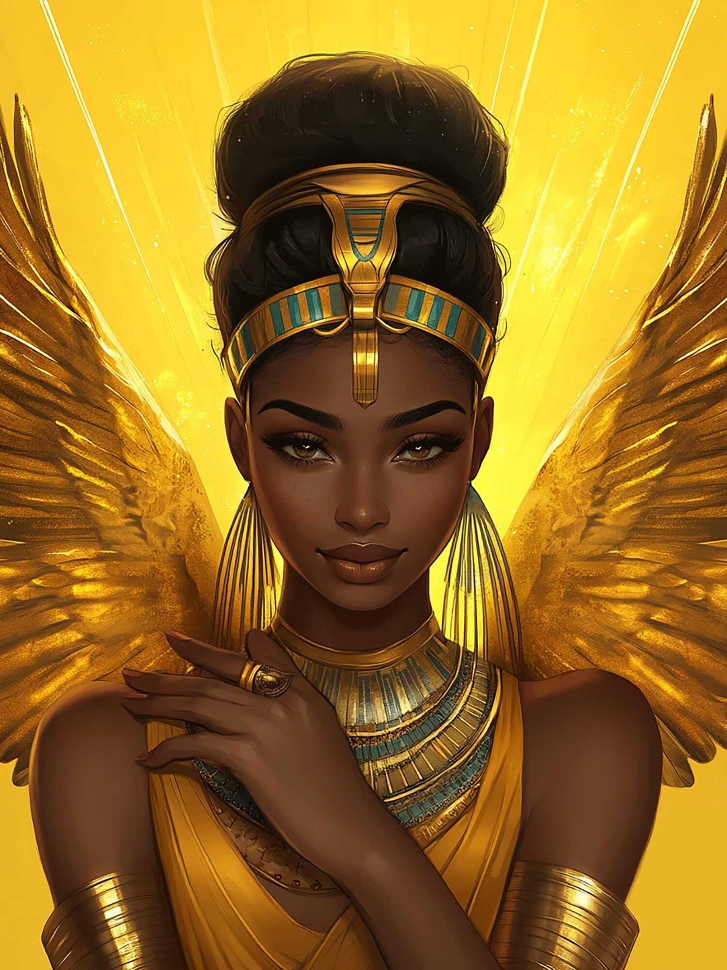 Diamond Painting Erwachsene Afrika 5D Diamond Painting Frau DIY Set Erwachsene Anfänger, Vollbohrer Diamanten Malerei Stickerei Kreuzstich Bastelset für Zimmer Wand Deko Schlafzimmer 60x80cm, Model857