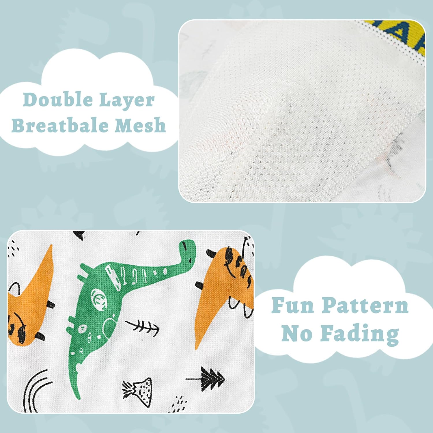 Boys Boxer Briefs Toddler Underwear Comfotable Cotton 4 Pack for Little Boys 2-8 Years - Image 3