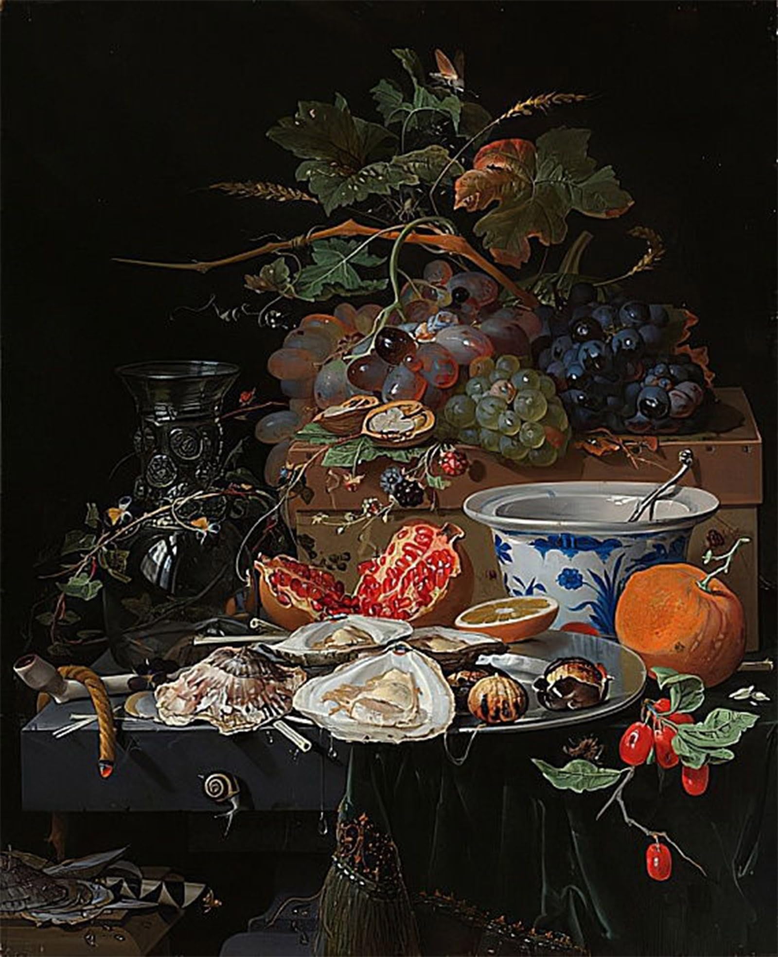 Tableaux sur toile nature morte d'Abraham Mignon | Déco murale 60x90cm