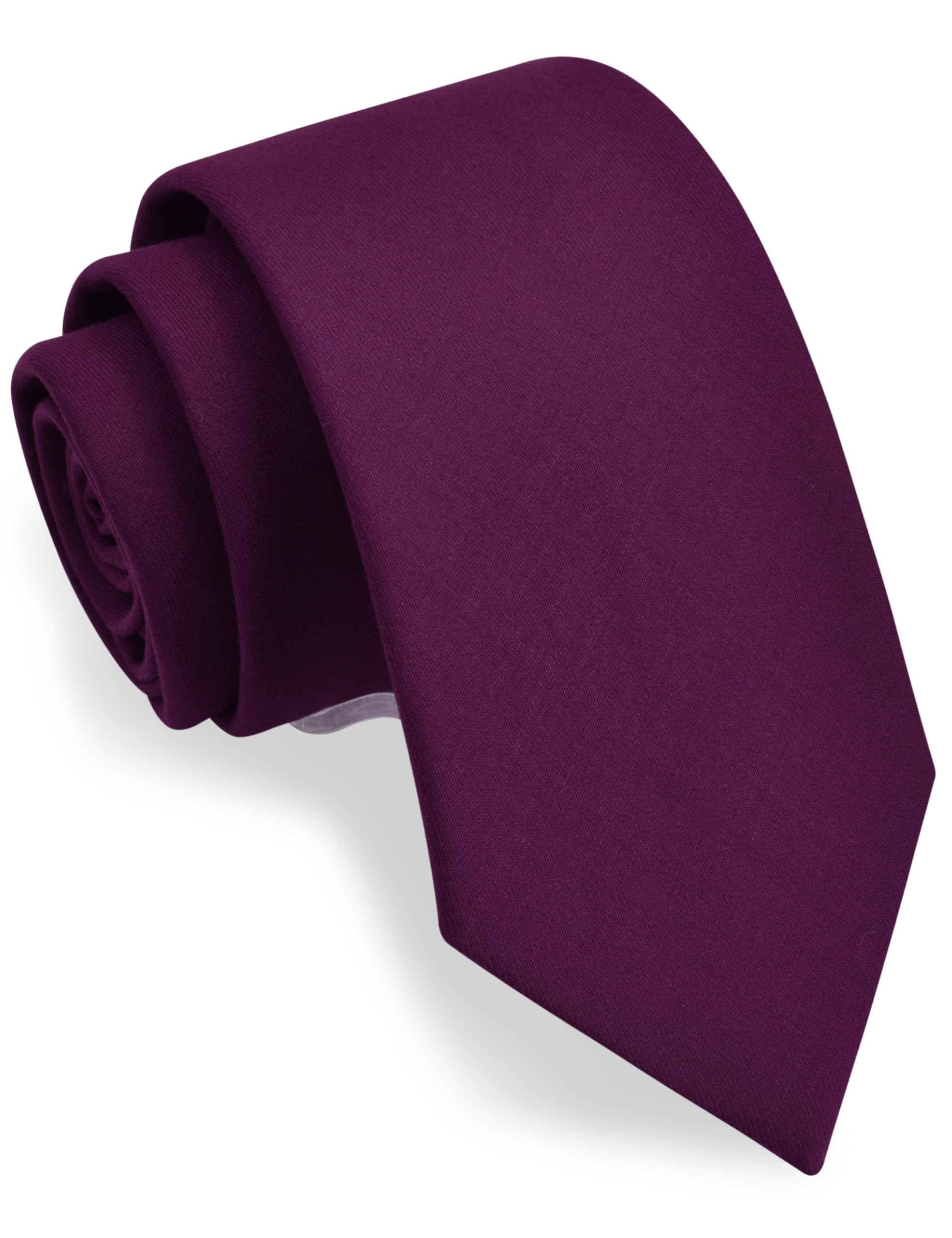 GUSLESON 3.15"（8cm） Solid Necktie Tartan Woven TR Material Tie + Gift Box