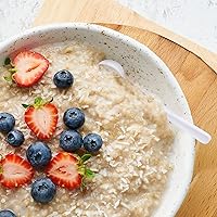 Vista 4 de Cuchara de plástico de 0.85 oz de 1/3/5/10/0.53 oz, cucharadita de medición de mango largo, parte inferior plana redonda para leche en polvo