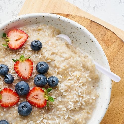 Miniatura 4 de Cuchara de plástico de 0.85 oz de 135100.53 oz, cucharadita de medición de mango largo, parte inferior plana redonda para leche en polvo, proteínas,