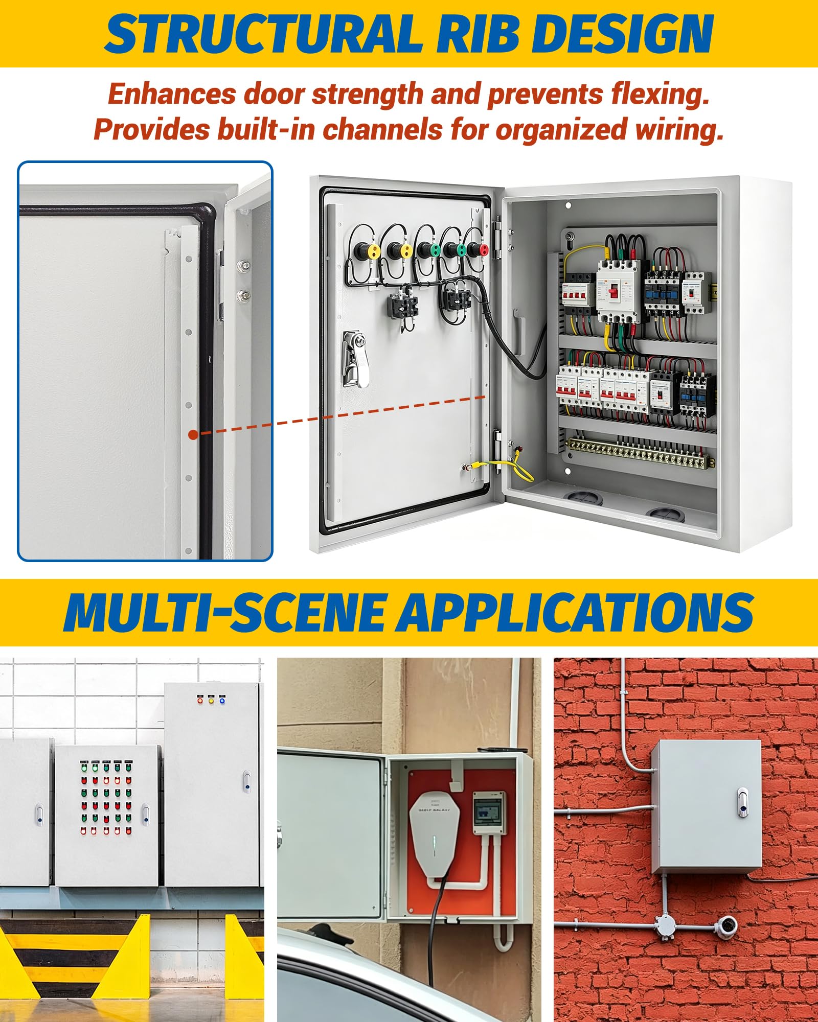 Steel Electrical Junction Box - IP66 Waterproof -8