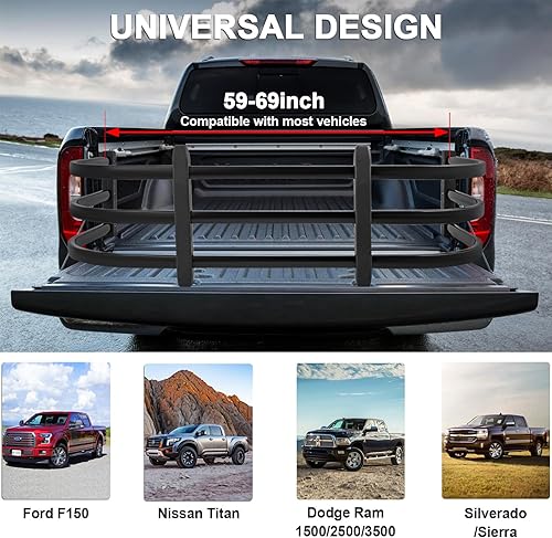 Miniatura 2 de Extensor de caja de camión, apto para Ford F150 7+Titan 7+Sierra 3+Ram 150025003500