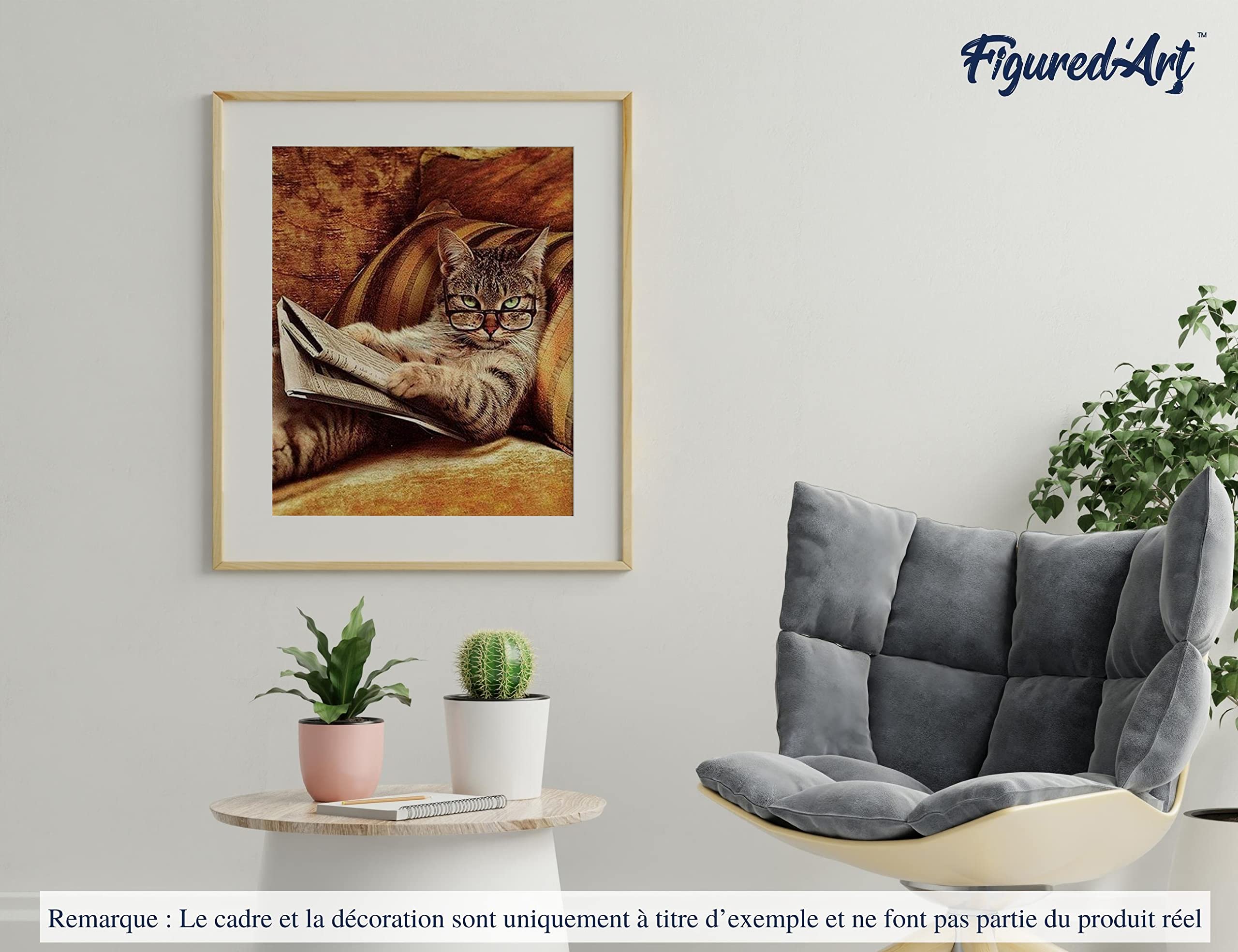 Figured'Art Malen Nach Zahlen Erwachsene Kuscheliges Nickerchen - Paint by Numbers Basteln DIY Bastelset 40x50cm ohne Holzrahmen Figured'Art Malen Nach Zahlen Erwachsene Kuscheliges Nickerchen - Paint by Numbers Basteln DIY Bastelset 40x50cm ohne Holzrahmen