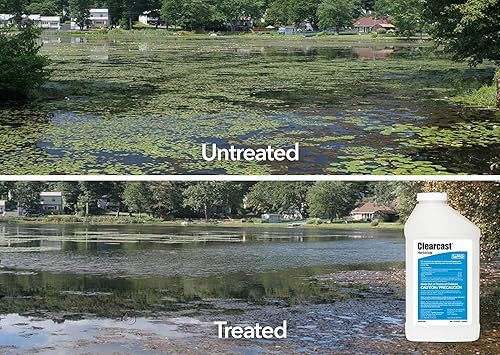 Miniatura 3 de Clearcast Herbicida acuático de 1 cuarto de galón aprobado por la EPA en aerosol para control selectivo de espadañas, malezas flotantes y