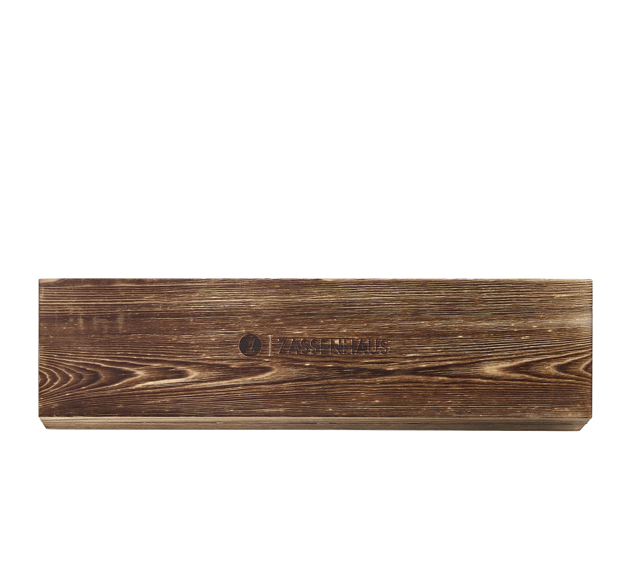 Zassenhaus Santokumesser KYOTO 13 cm, Klingenstahl, Wengegriff | Kochmesser, 440C-Stahl, 60 HRC Härtegrad, 15° Schleifwinkel, poliert, Wenge-Holzgriff, attraktive Holzgeschenkbox