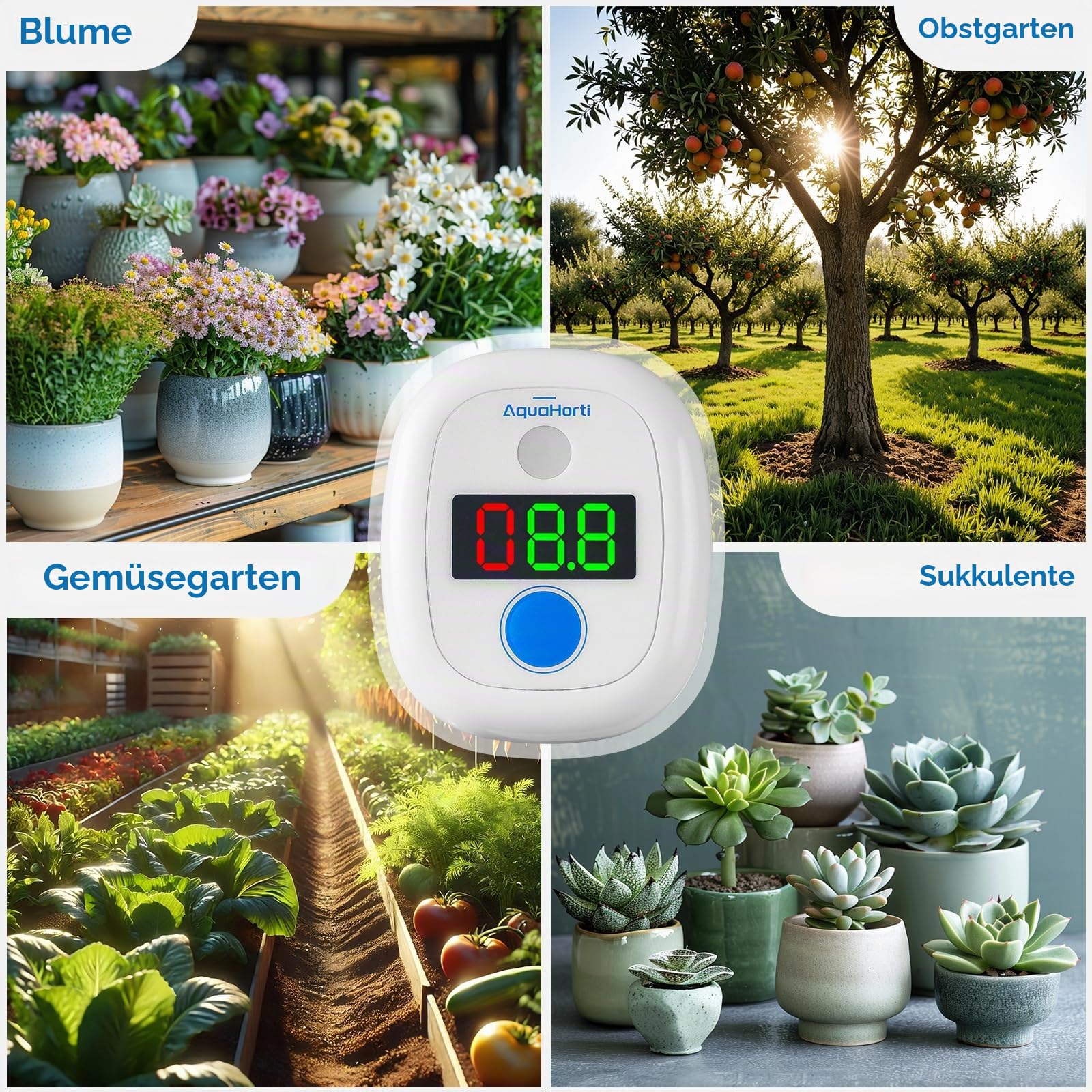 AH-20Plus DLI Meter.Volle Sonne,Teilsonne,Halbschatten,Schatten.Sonnenstunden.Sonnenlicht Messgerät für die Gartenarbeit