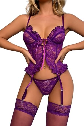 Women Sexy Sheer Lingerie,Lace Crotchless Teddy Lingerie,Lenceria Atrevidas Para Mujer,Slutty Outfits for Women