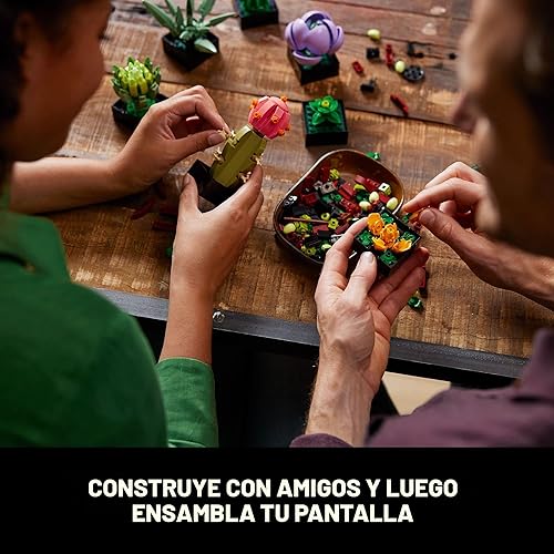 Miniatura 5 de LEGO Botanicals Succulents - Juego de construcción de plantas artificiales de interior para el hogar, cocina, decoración de escritorio para adultos