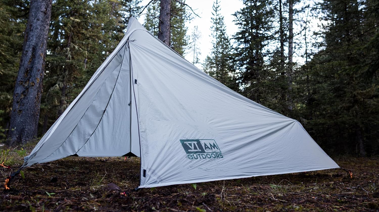 VIAM Outdoors | Floorless Shelters with Stove Jack | Lightweight Ultralight Backpacking Hiking Camping Hunting Fishing Shelter | with Guy Lines & Stakes