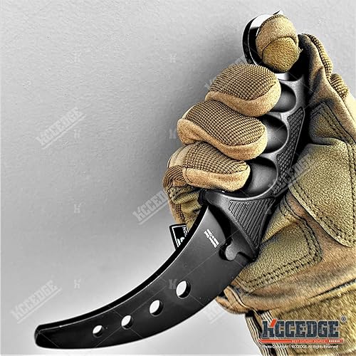 Miniatura 4 de Cuchillo táctico Cuchillo de caza Cuchillo de supervivencia 7.5 "Entrenamiento Karambit NO EDGE Cuchillos de hoja fija Accesorios de camping Equipo