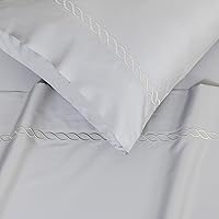 Vista 7 de Dreamology Juego de sábanas de 100 % algodón, sábanas de algodón de 300 hilos, calidad de hotel de lujo, sábanas suaves y transpirables, bolsillo