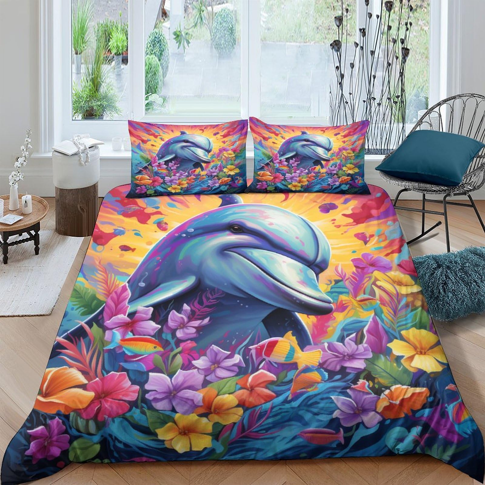 Parure de lit 200x200 en microfibre pour une chambre cocooning chic
