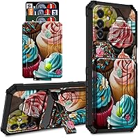 Vista 13 de Para Samsung Galaxy A03S Funda Para Teléfono Galaxy A03S Funda Billetera Con Titular De Tarjeta De Crédito Y Soporte De Doble Capa De PC Duro Funda