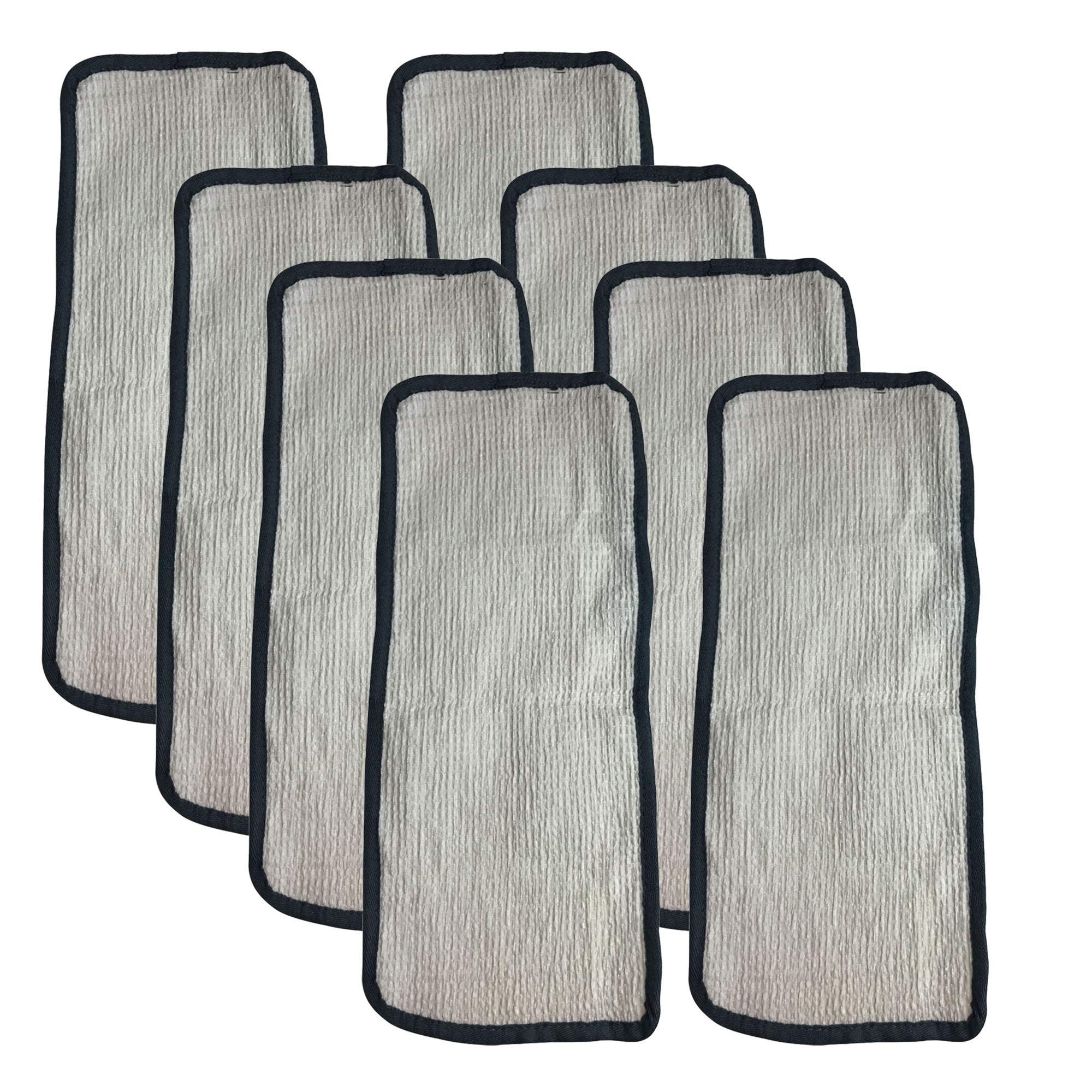Crucial Vacuum Replacement Mop Pads Part # 60978, 60980 & 60980A - Fits Eureka Steam Pad Fit Models 310A, 311A, 313A Enviro Floor Steamer - Washable, Reusable Part and Model for Home (8 Pack)