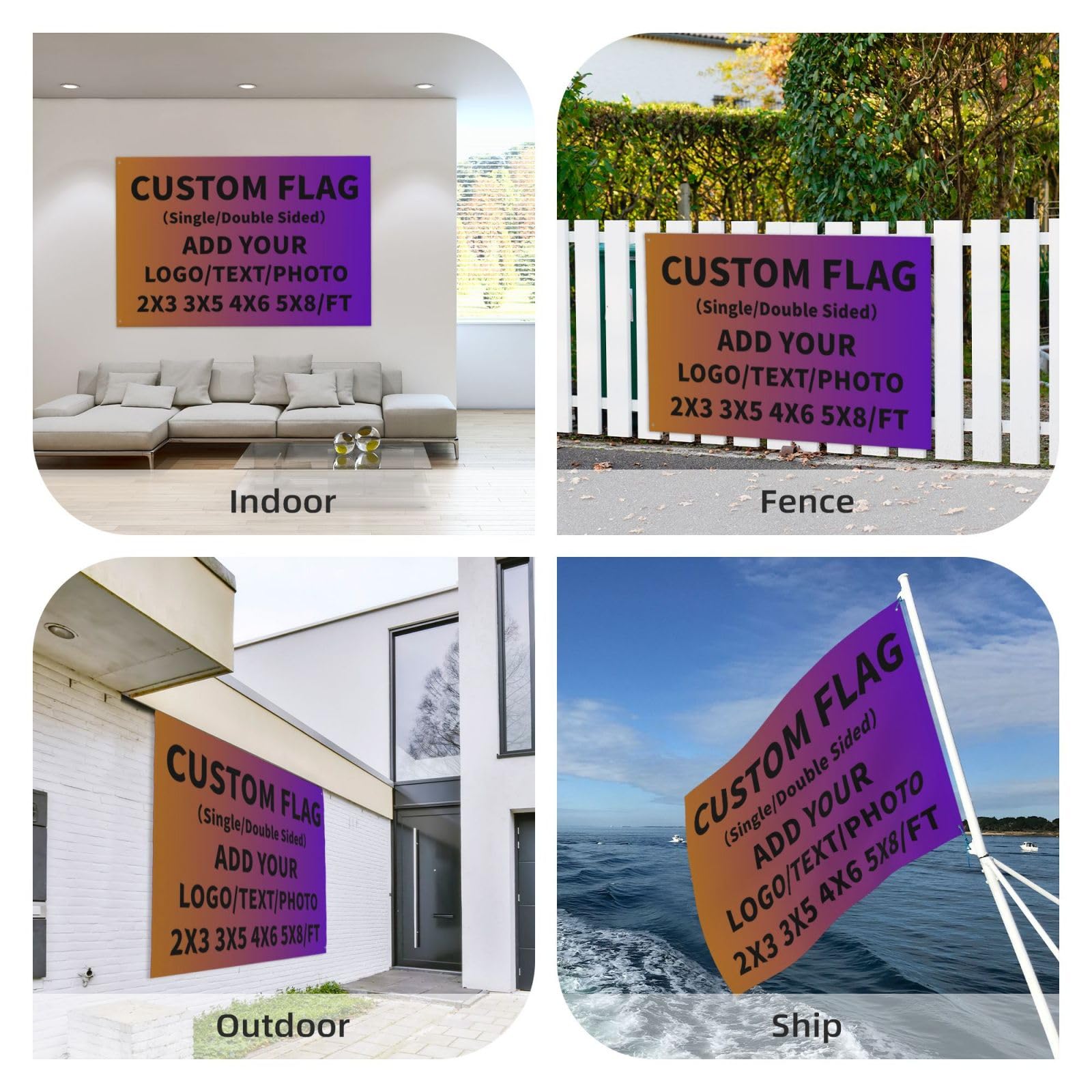 Personalized Banner Printing Make Your Own Custom Flag - Add Photos ...