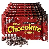 Vista 1 de Lieber's - Chips de chocolate real semitulce vegano, 9 onzas, sin gluten, sin lácteos, Kosher Parve, chips de chocolate bajos en calorías