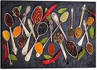 Vista 76 de Arte de decoración de pared para comedor, cocina, cocina, comedor, especias, verduras, cocina, comedor, decoración de pared, pintura artística