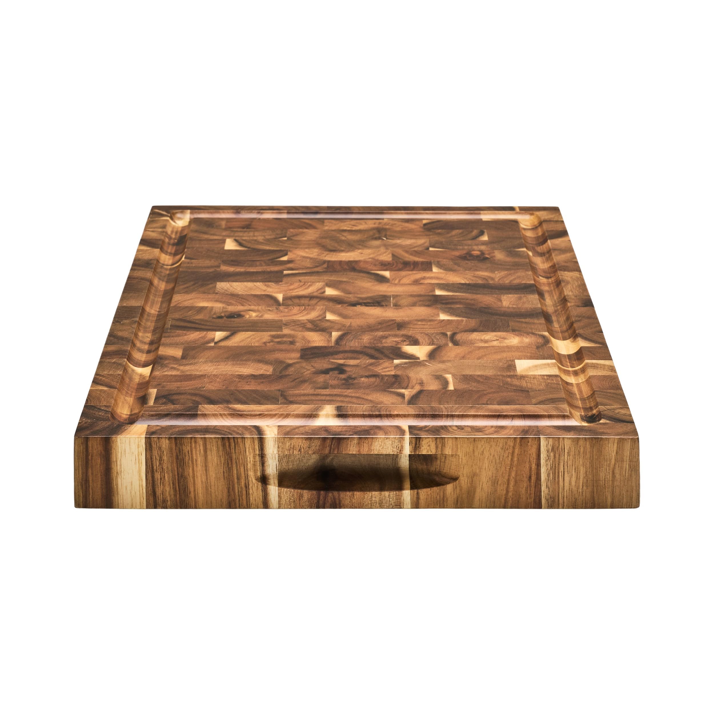 DRAKENSBERG grosses Schneidebrett 'Cooper' aus Stirnholz, Akazie, FSC, massiv, 45cm - DR00015