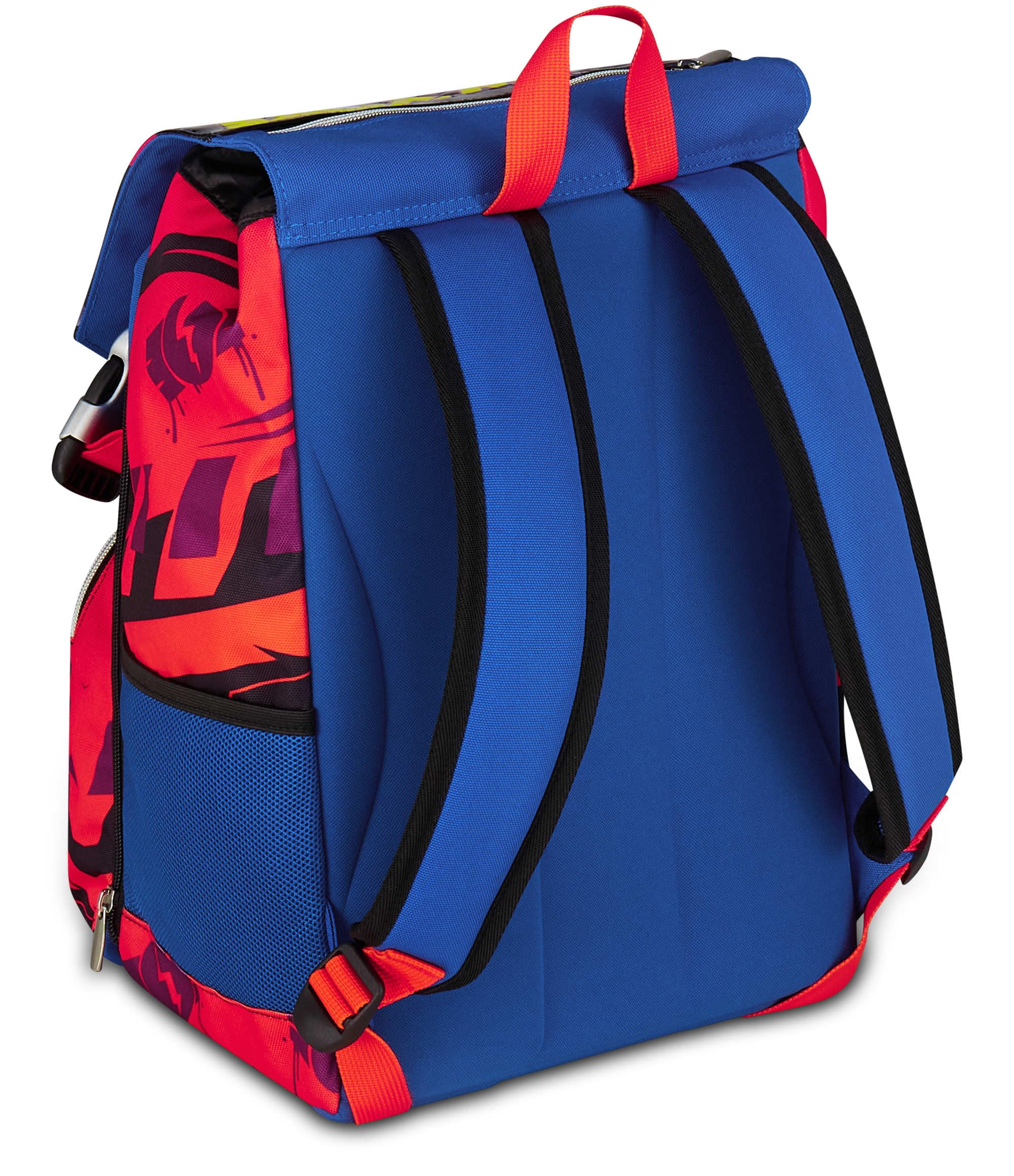 Seven Sonic Zaino Doppio Scomparto Estensibile, Blu, Maxi Capienza, Schienale Preformato, Bambino, Scuola Elementare