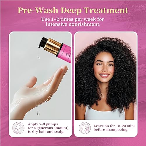 Miniatura 9 de NP NATURES PHILOSOPHY Aceite de argán marroquí  Suero para el cabello, aceite esencial orgánico, antiencrespamiento, repara el cabello dañado, añade