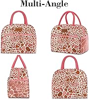 Vista 6 de Coobiiya - Lonchera para mujeres, caja de almuerzo para mujeres y hombres adultos, pequeña bolsa de almuerzo a prueba de fugas, linda, de gran