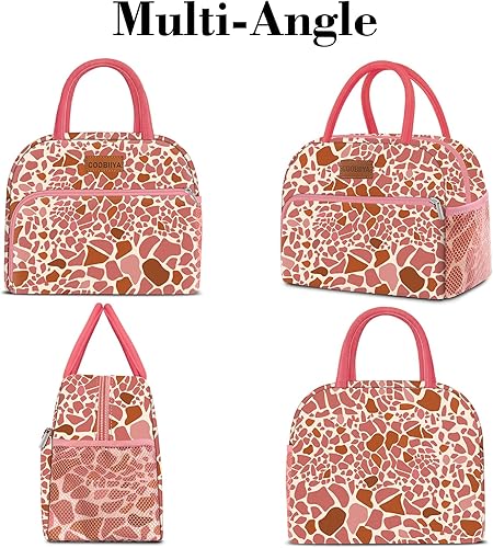 Miniatura 6 de Coobiiya Lonchera para mujeres, adultos, hombres, pequeña, a prueba de fugas, linda bolsa de almuerzo de gran capacidad, reutilizable, aislada,