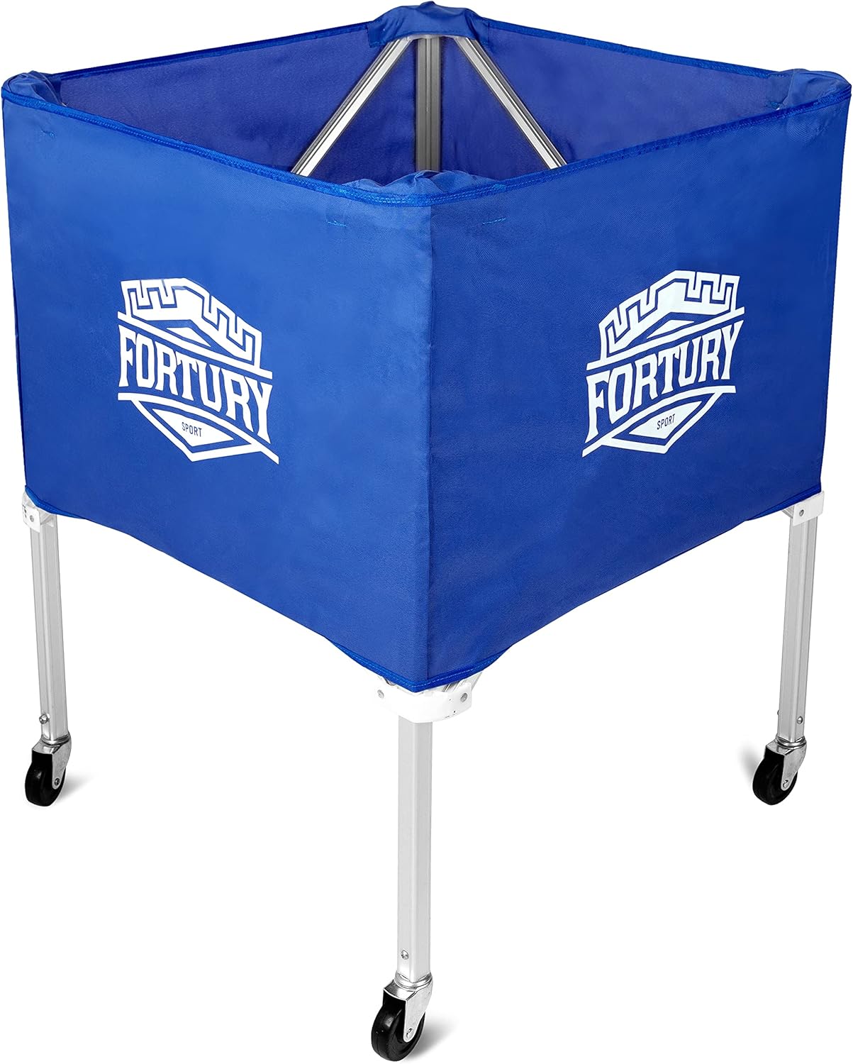 Portable Volleyball Cart on Wheels Ball Cart Collapsible Volleyball Ball Cart Garage Ball Storage (Black)