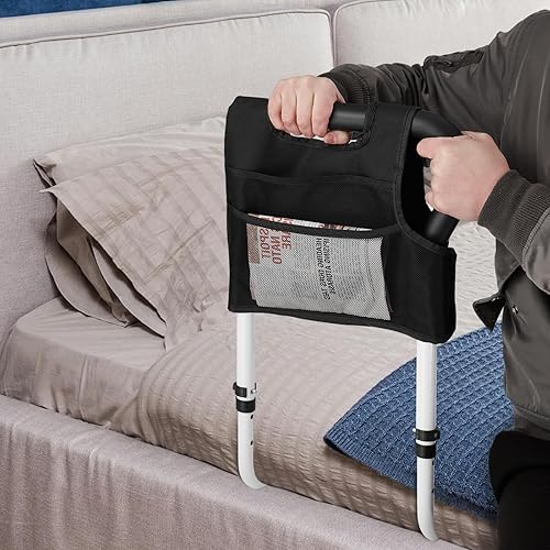 Miniatura 3 de Rieles de cama para adultos mayores Rieles de asistencia de cama ajustables para personas mayores y pacientes con bolsa de almacenamiento - Ajuste