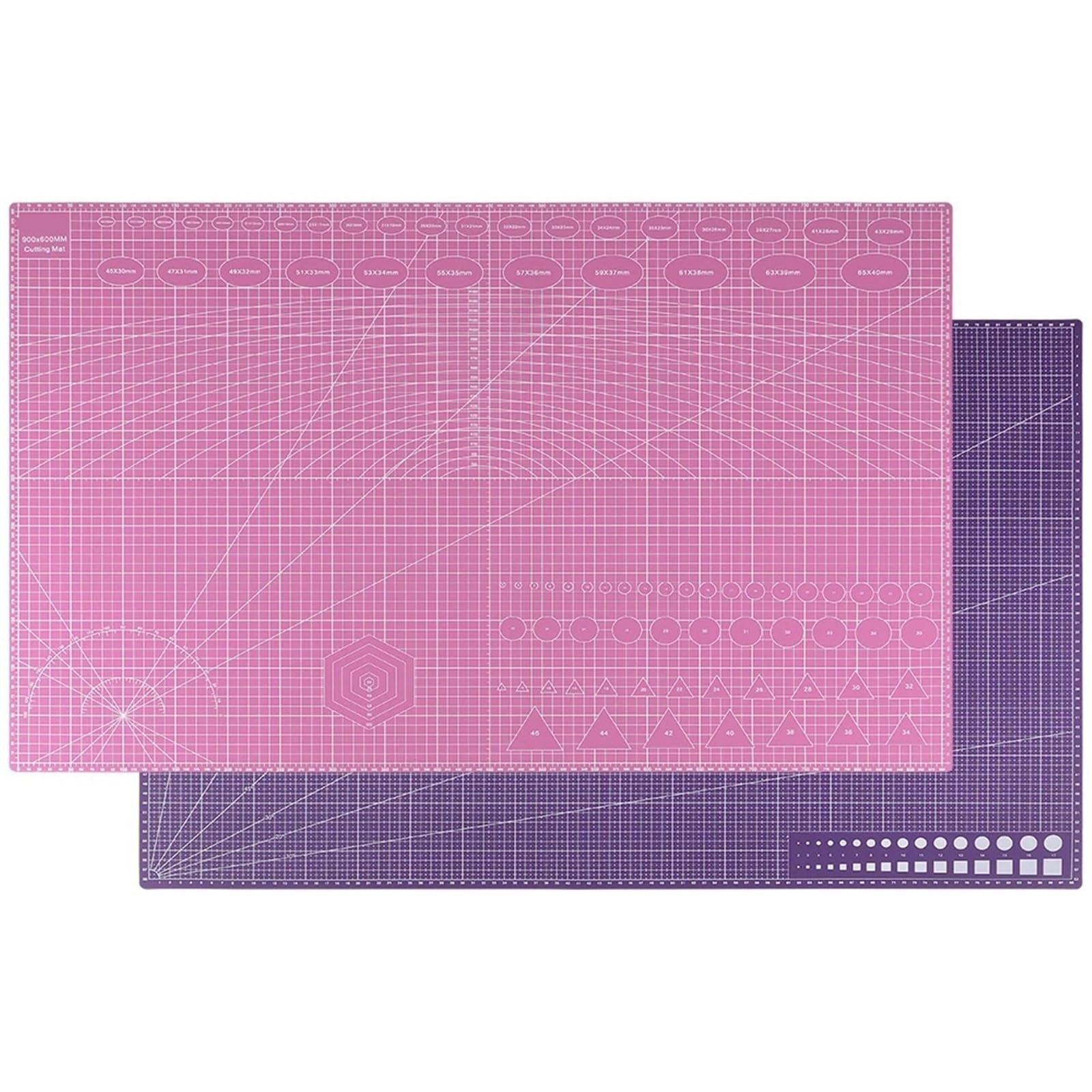 Obrotowa mata do cięcia ręcznego, A1 60x90 cm 3,0 mm dwustronna samonaprawiająca się obrotowa z PVC sztuki i rzemiosła wielokolorowa