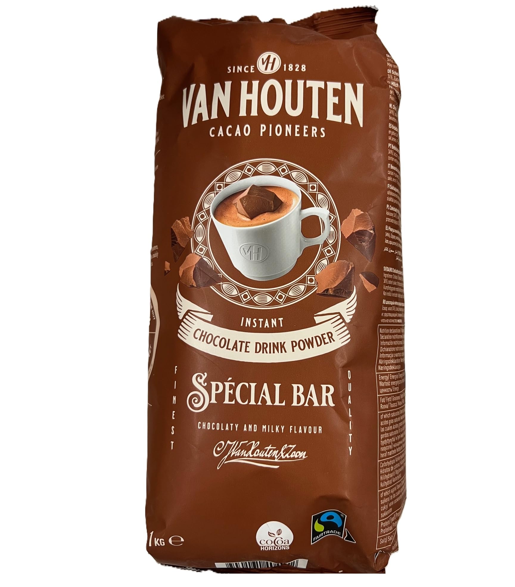 Chocolat Poudre Spécial Bar Bistro Van Houten Cacao Pour La Boisson Chocolatée - 1 kg