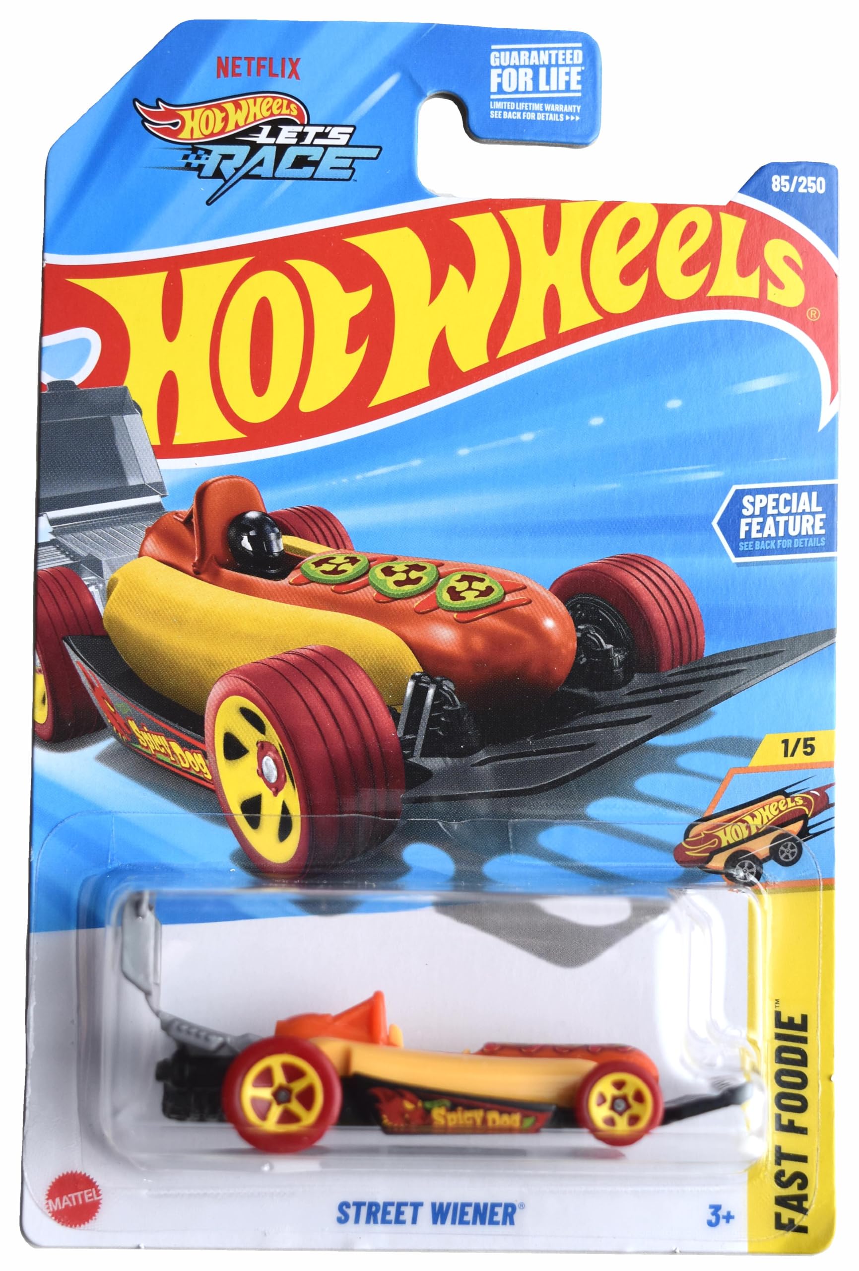Hot Wheels Street Wiener, Fast Foodie 1/5 [Spicy Dog] 85/250