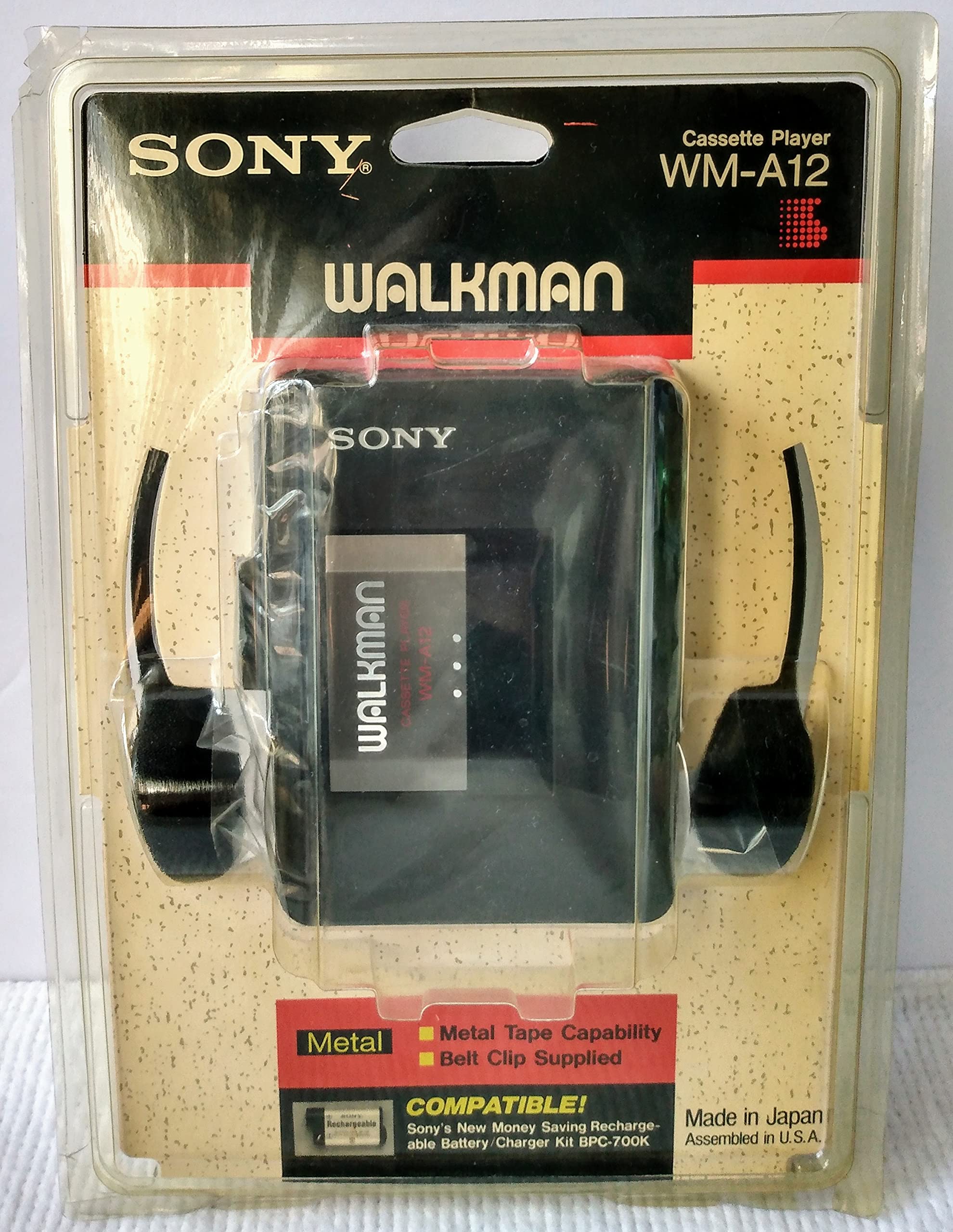 Sony Walkman WM-A12 Portable Cassette Player
