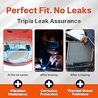 Vista 3 de Radiador Compatible con Chrysler PT Cruiser 2003-2008 2.4L L4 Compatible con CH3010291 5096190AA 5096190AB