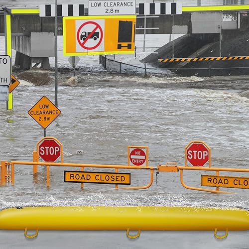 Miniatura 6 de Landical Barreras de inundación para el hogar, barreras reutilizables de prevención de inundaciones, barrera de agua para inundaciones, bolsas de