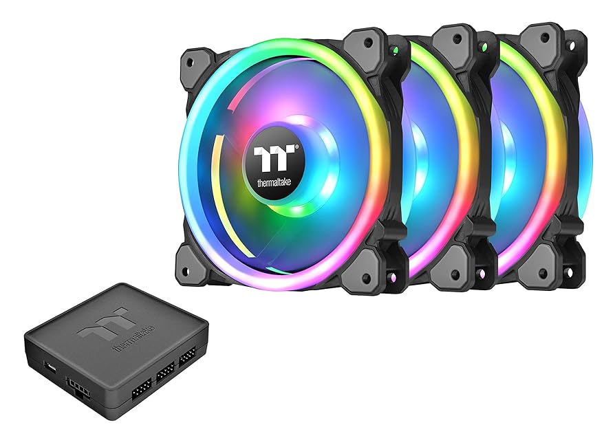 PCパーツ thermaltake - Riing Trio PLUS 12 RGB 30 Single Amazon.com: Thermaltake Riing Trio 12 RGB TT Premium Edition