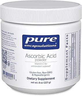 Ascorbic Acid Powder | Hypoallergenic Vitamin C Supplement for Antioxidant Support* | 8 Ounces