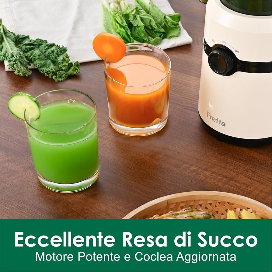 Fretta Extractor De Zumos Y Verduras, Apertura De 108MM Y Capacidad De