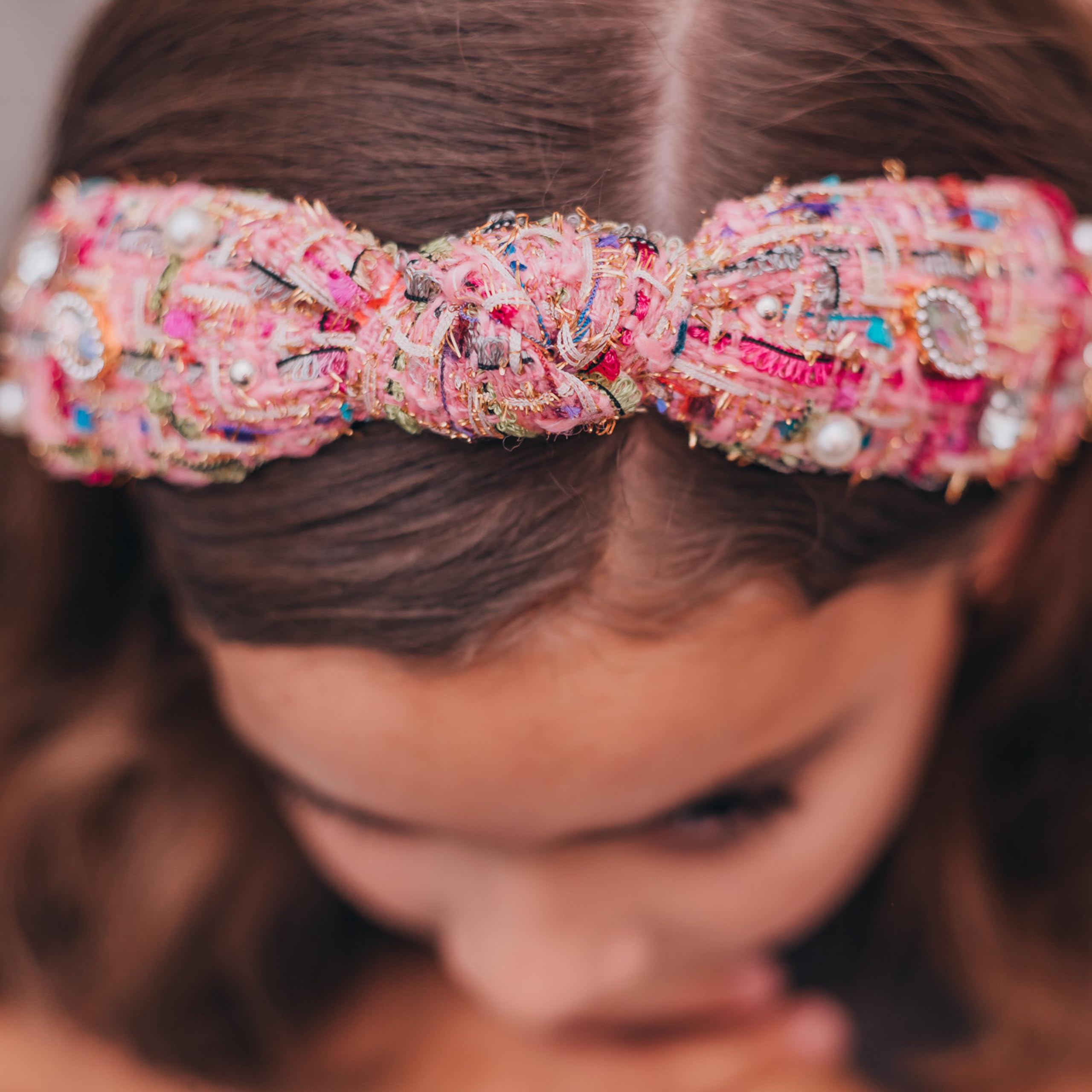 Girls Headbands Pink Set Non-Slip Knotted Summer Hair Accessories for Toddlers Pink Knot Headband Toddler - Etsy main image 3