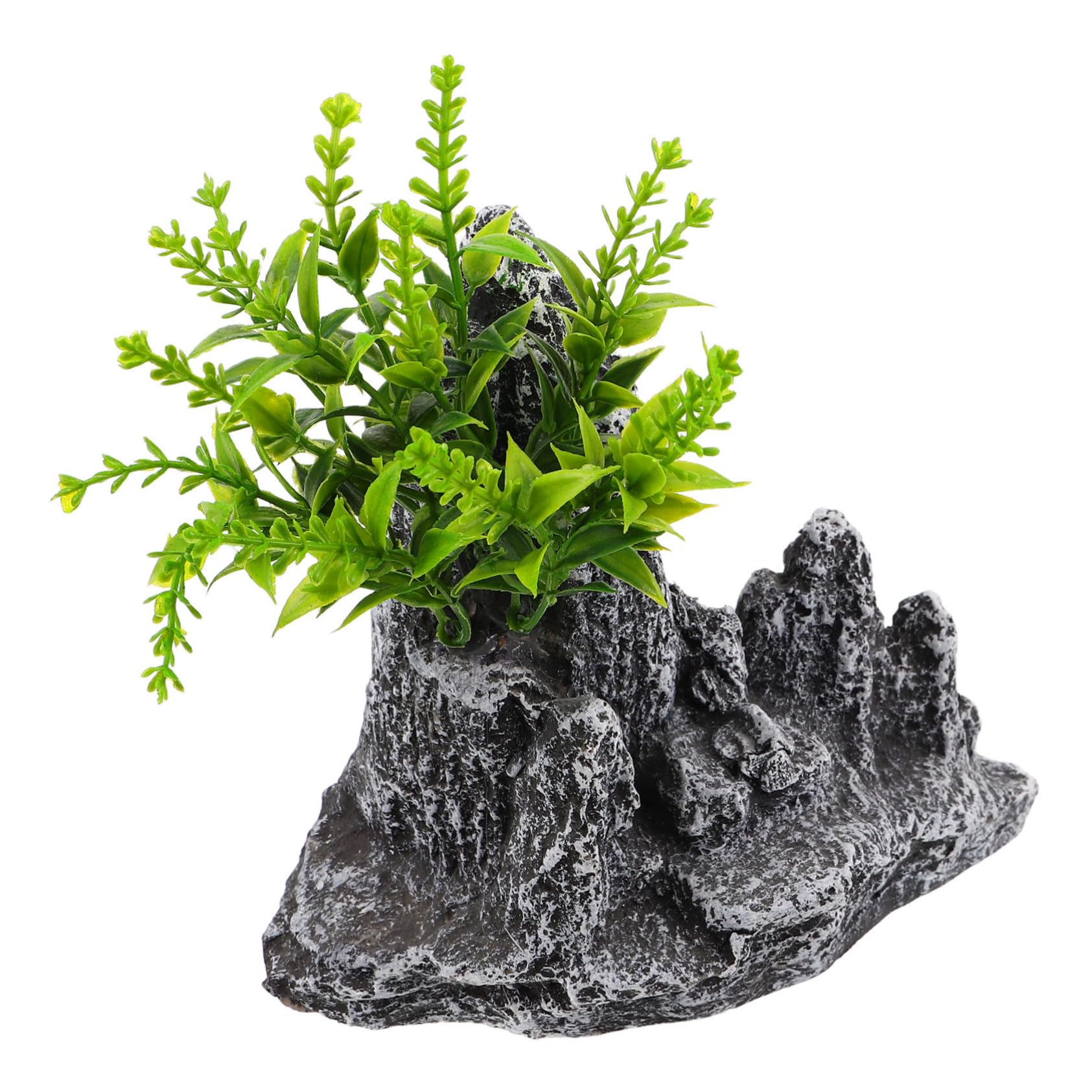 Cabilock Décoration Aquarium Montagne Miniature Résistant Ornement Rocheux Réaliste pour Paysage Aquatique Compact Sécurisé pour Poissons Facile à Installer