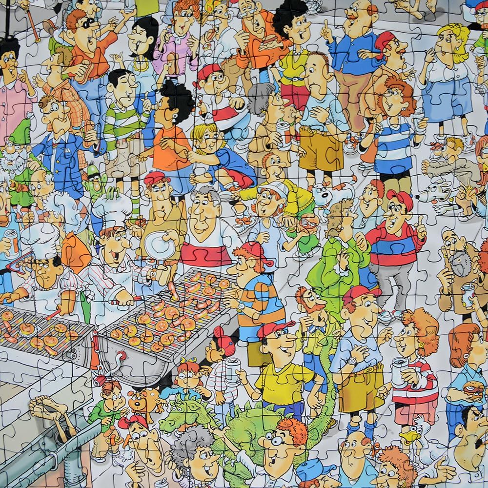 Jigsaw Puzzles 1000 Pieces for Adults - Bloc Party by Len Epstein - Comical Cartoon Jigsaw Puzzles - 50cm X 66cm - Funny Jigsaw Puzzle for Adults, Teens and Family