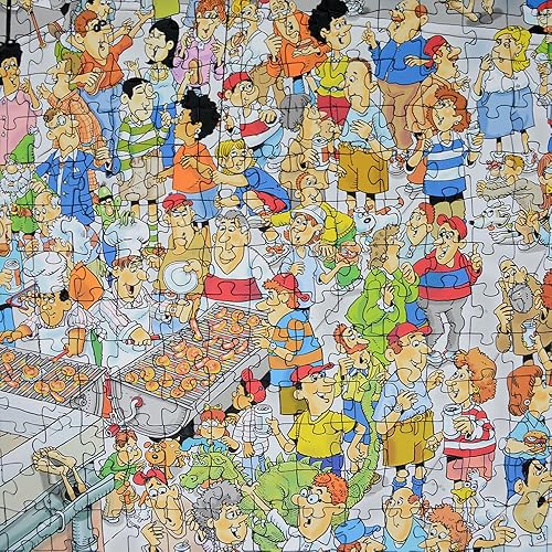 Miniatura 4 de Len Epstein - Rompecabezas cómico de 1000 piezas para adultos  Bloc Party  Rompecabezas cómico de 19.7 in x 26.0 in  Divertido rompecabezas para