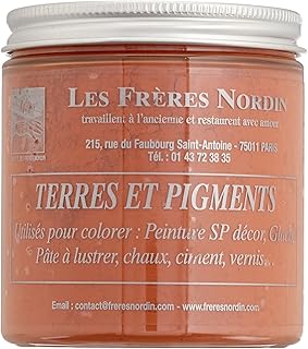Les Frères Nordin 418109 Terre Pigment Ocre Rouge, 200 g (Lot de 1)