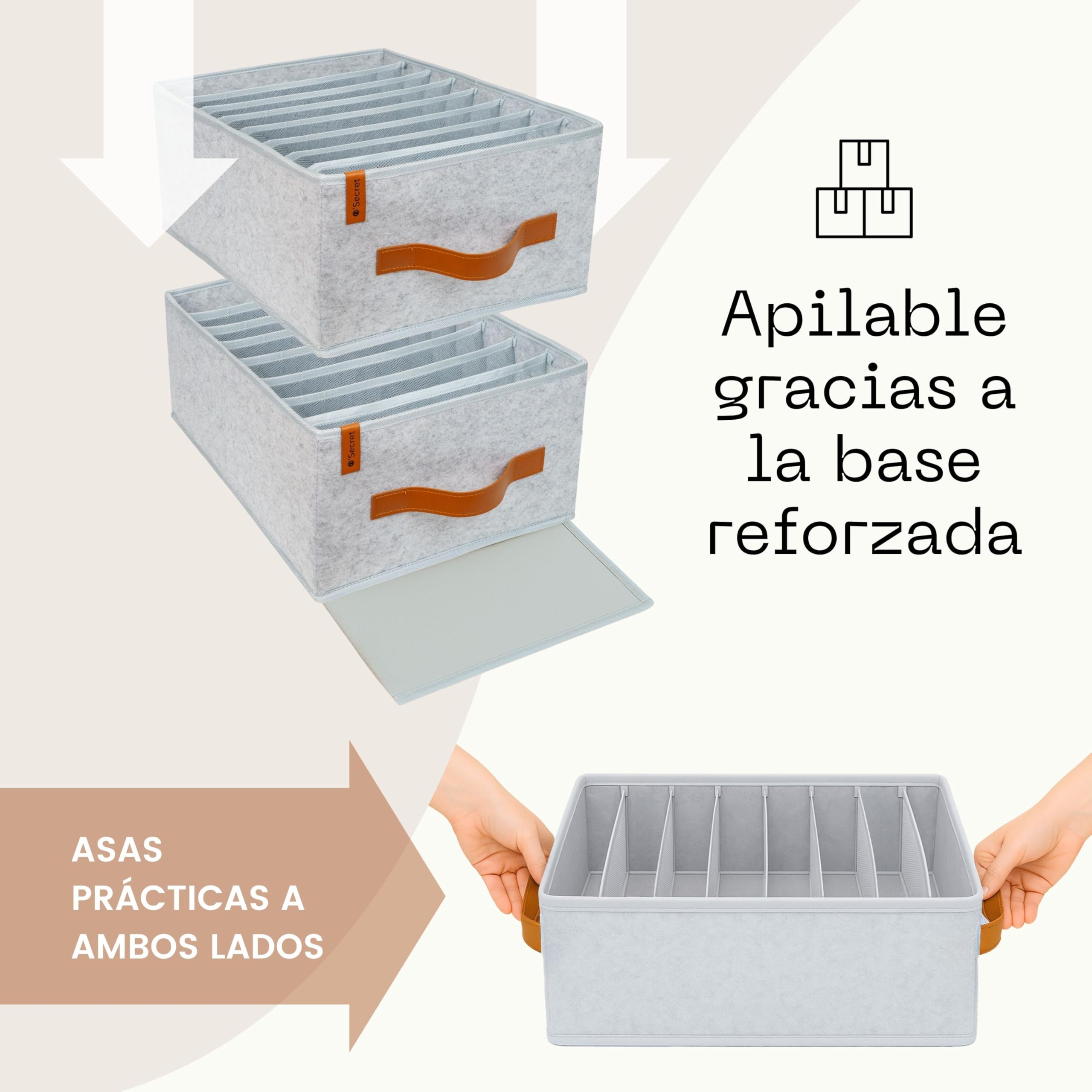 o’secret Organizador Armario Ropa para IKEA PAX 100cm, Set de 6 | Para vaqueros, camisetas y ropa interior, solución ordenada y compacta para armario
