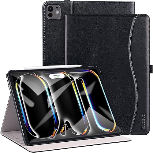 ZtotopCases Funda para iPad Pro 12.9 6ª/5ª/4ª/3ª Generación Estuche 2022/2021/2020/2018, Cubierta Folio de Cuero PU Premium, Auto Despertar/Dormir,