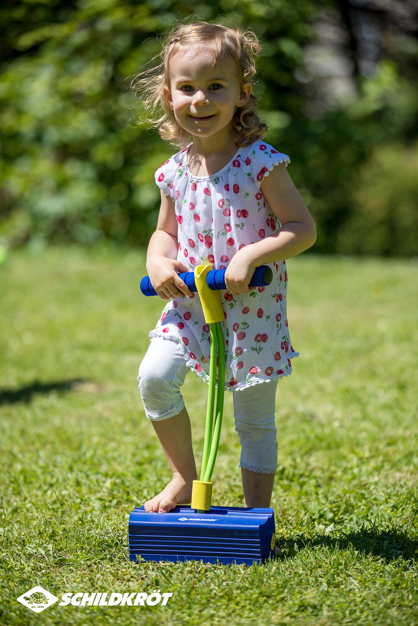 Schildkröt Fun Jumper Bâton Sauteur en Mousse avec Poignées Souples pour Enfants 3 Ans+