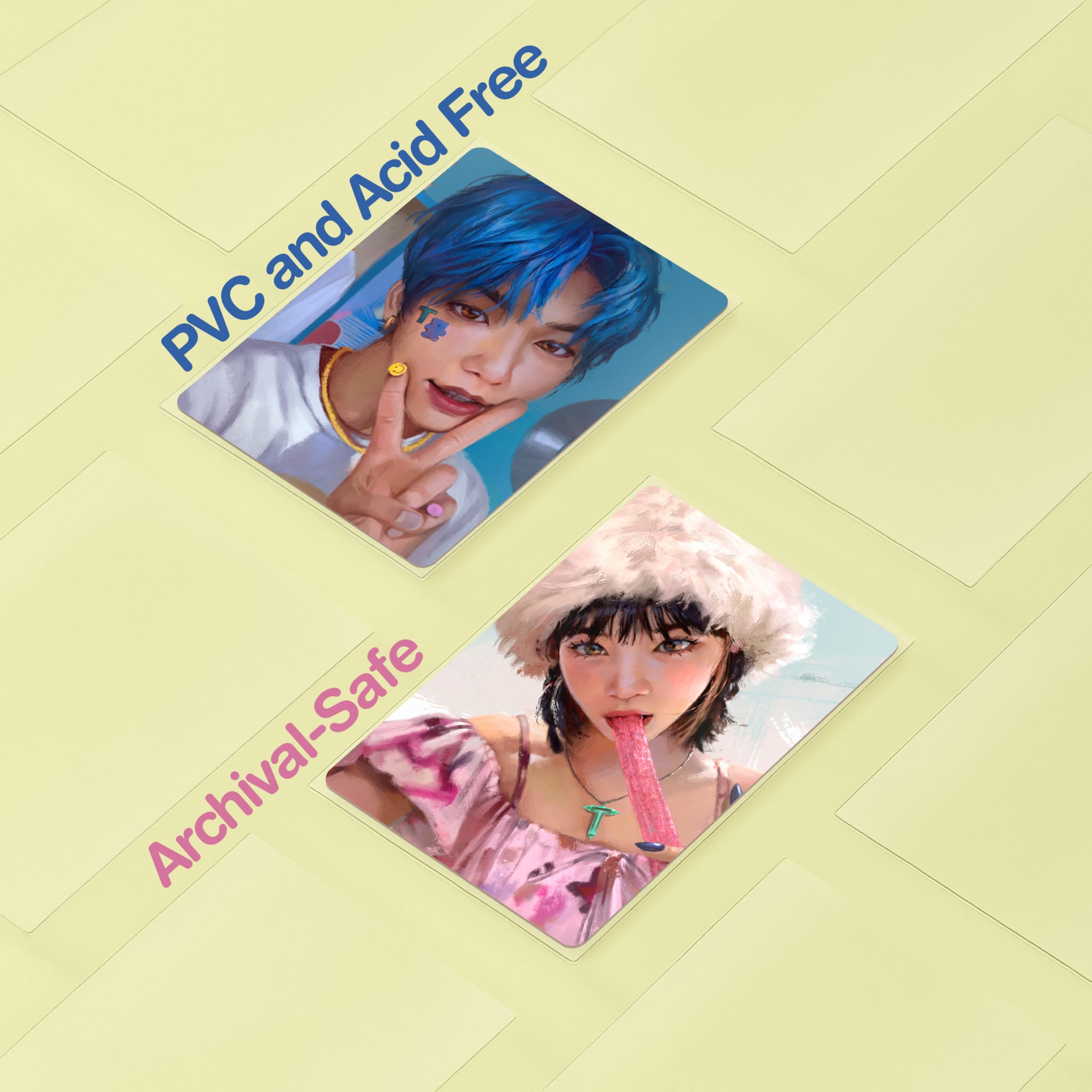Amazon.com: TitanShield 150ct. Premium Kpop Photocard Sleeves Card  Protector Sleeves 57 x 88 mm for Albums : Toys & Games