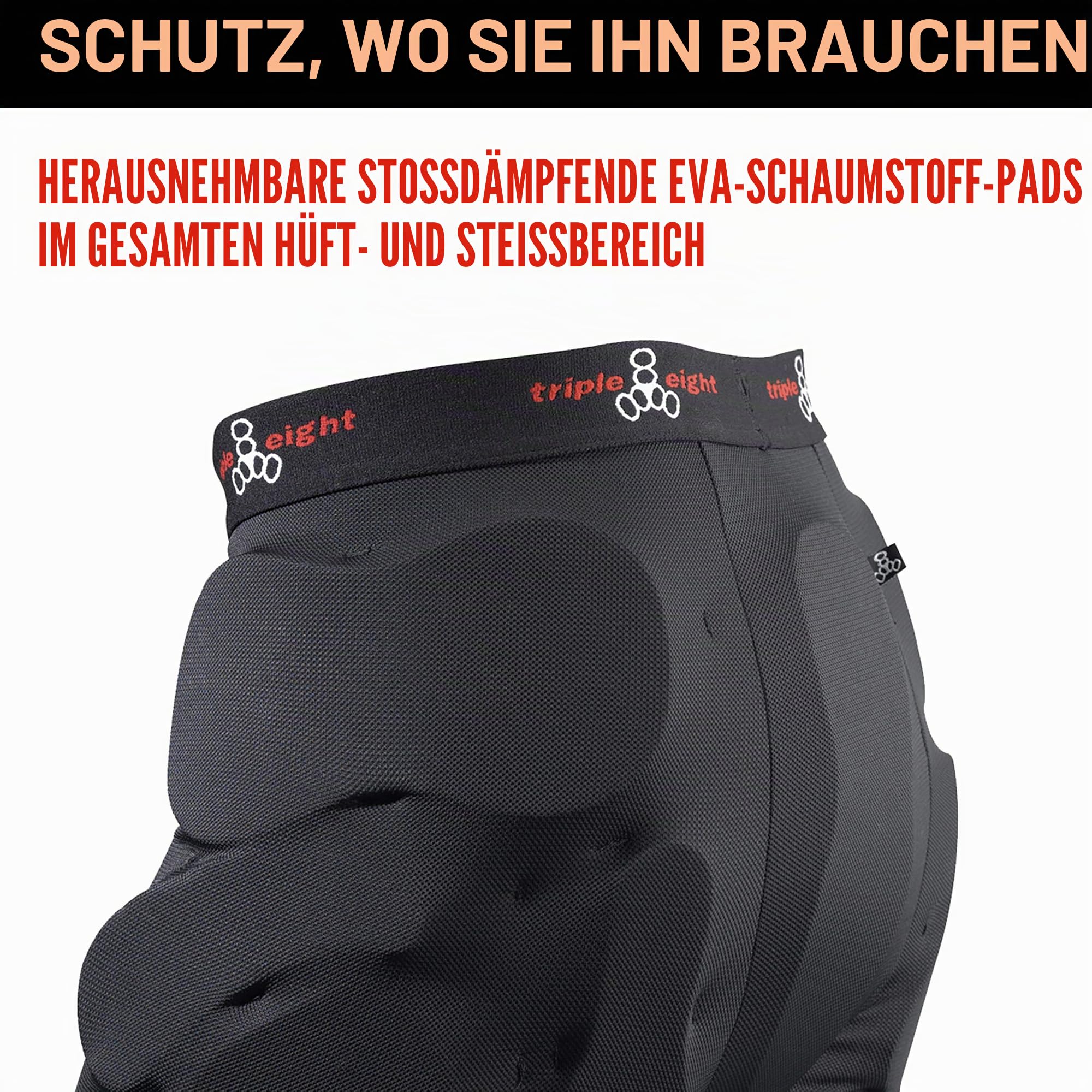 Triple Eight Unisex Protektorenhose Bumsaver