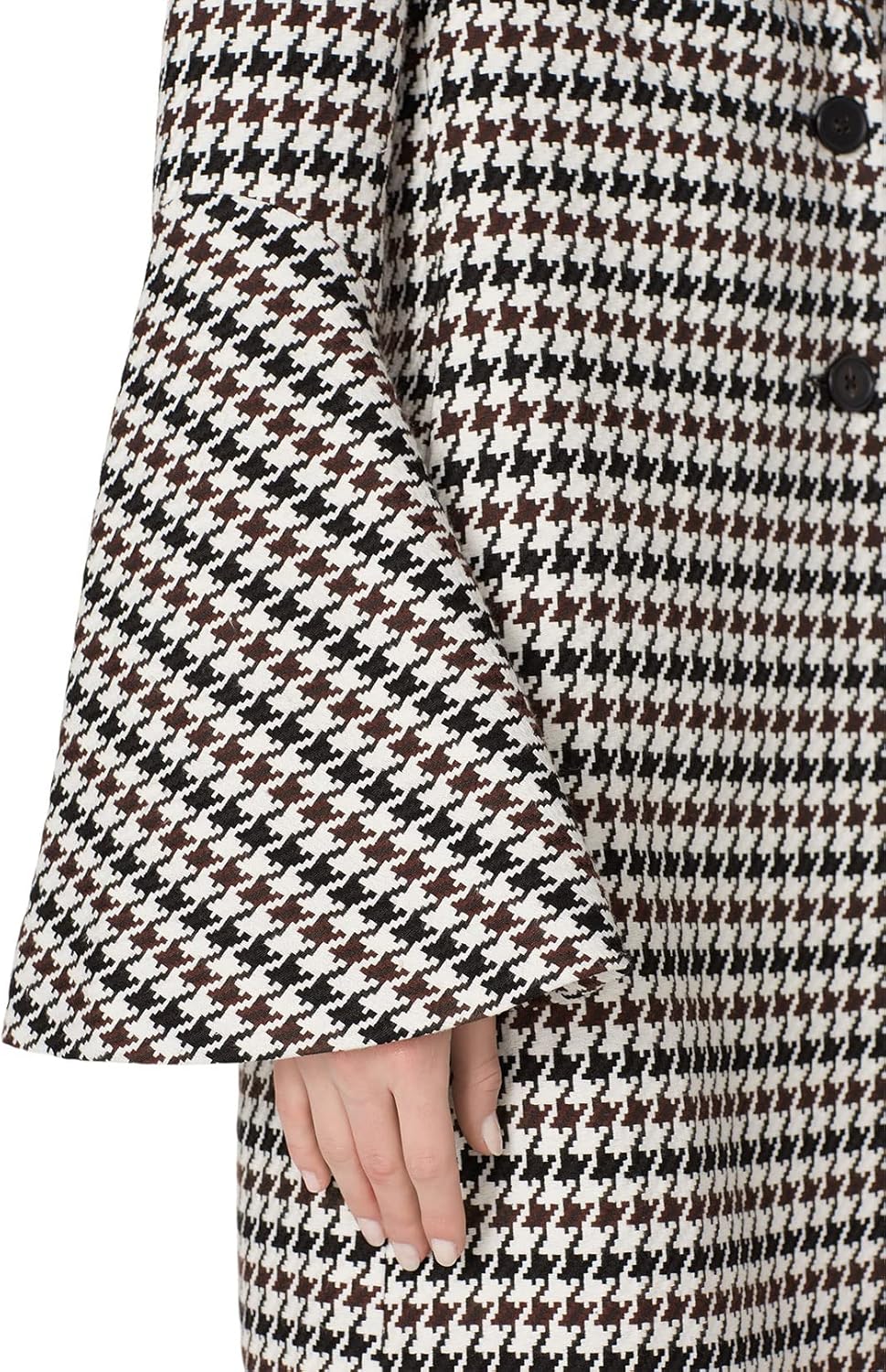 Rent The Runway Pre-Loved Houndstooth Bell Sleeve Coat - Image 5